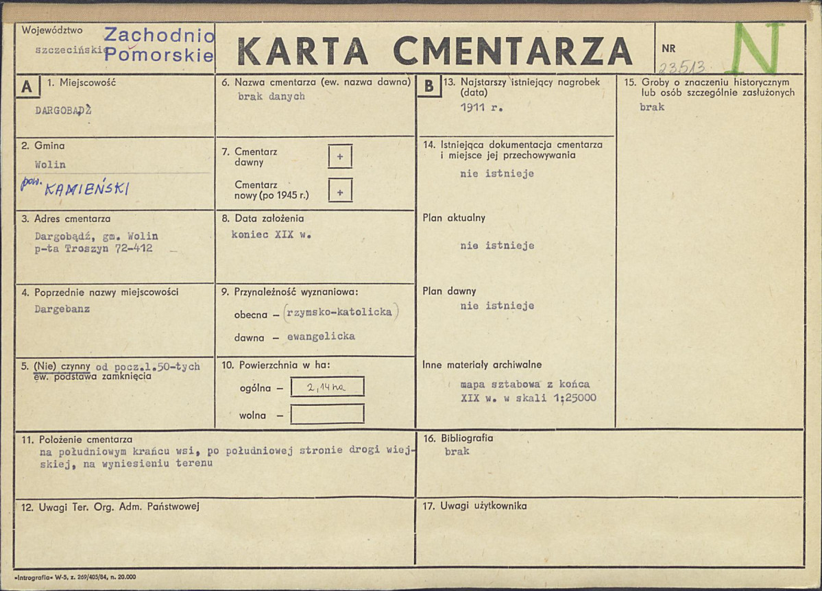Karta cmentarza, skan nr 1