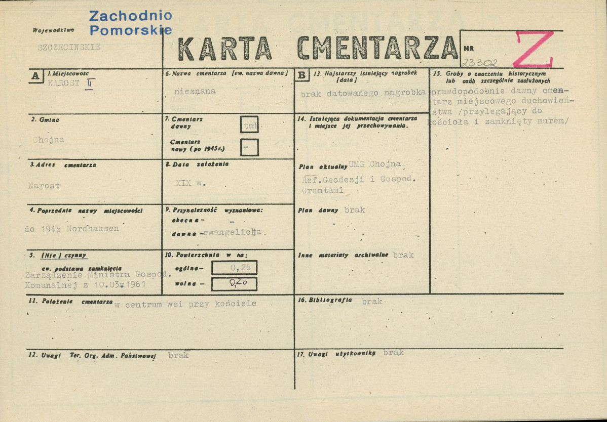 Karta cmentarza, skan nr 1