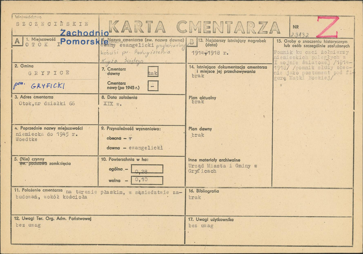 Karta cmentarza, skan nr 1