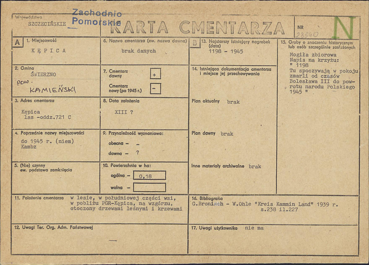 Karta cmentarza, skan nr 1