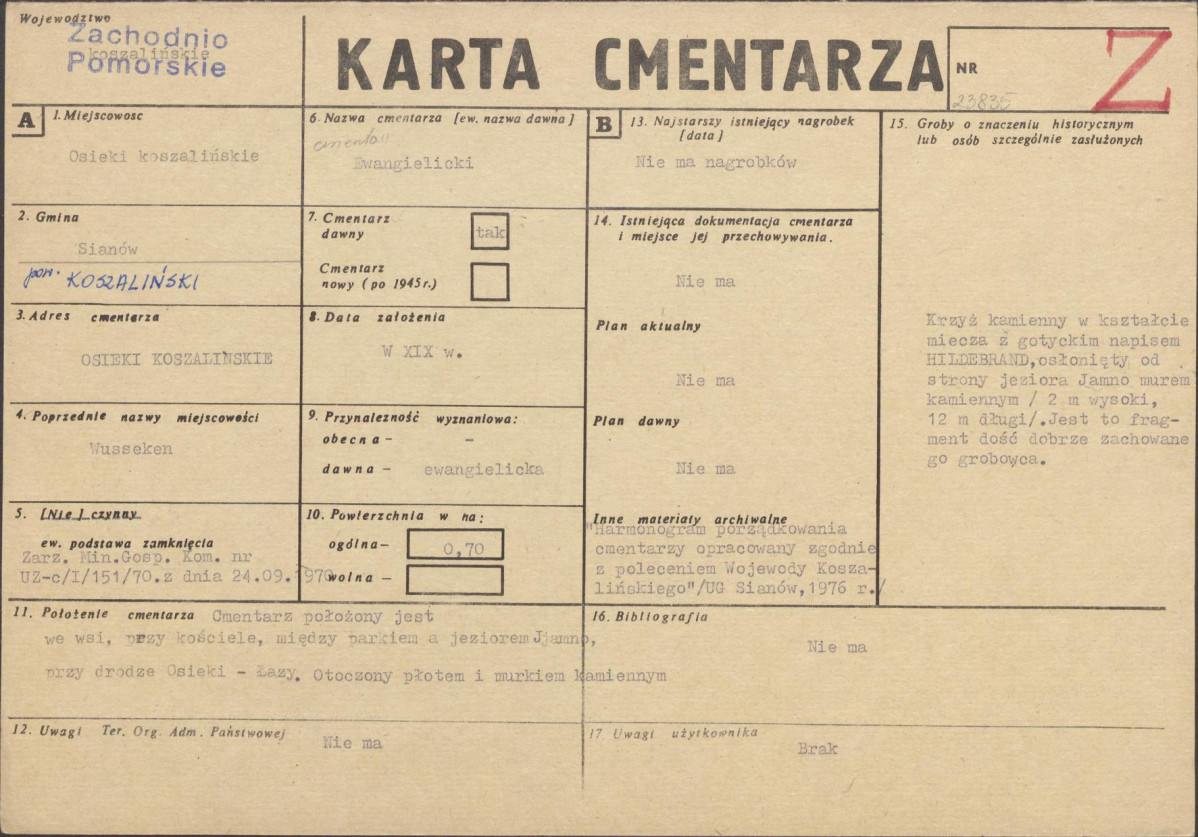 Karta cmentarza, skan nr 1