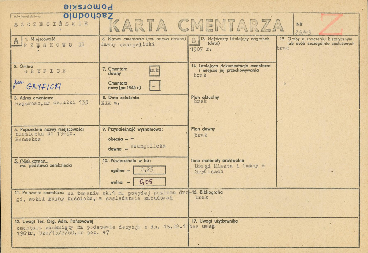 Karta cmentarza, skan nr 1
