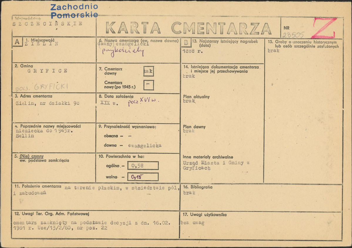 Karta cmentarza, skan nr 1