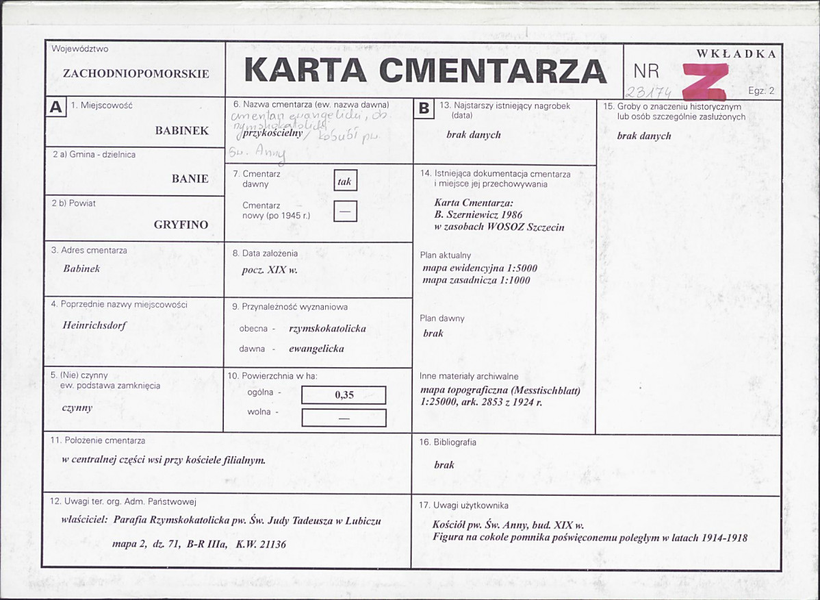 Karta cmentarza, skan nr 1