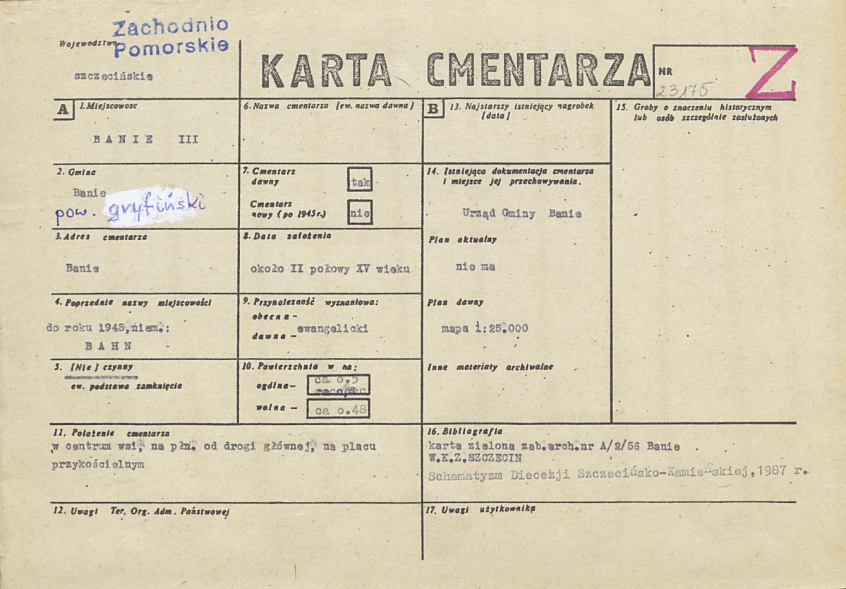 Karta cmentarza, skan nr 1