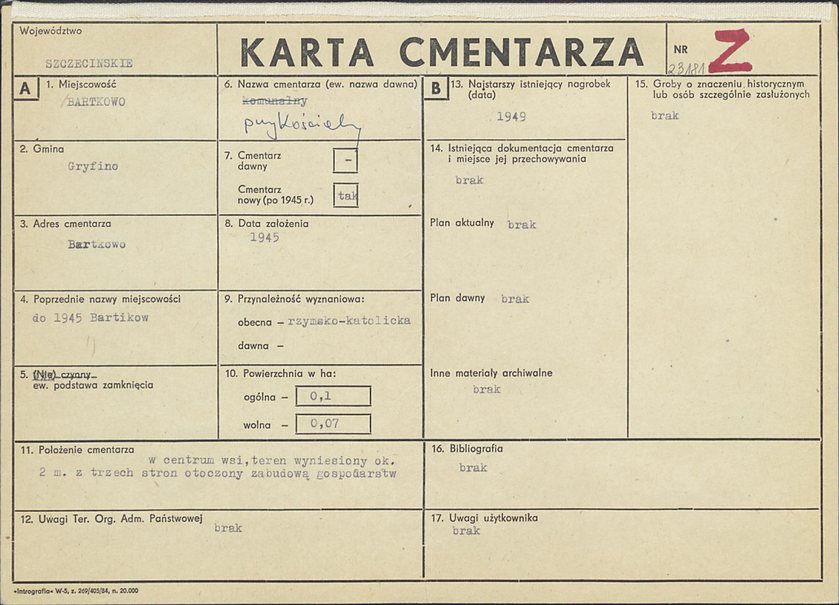 Karta cmentarza, skan nr 1