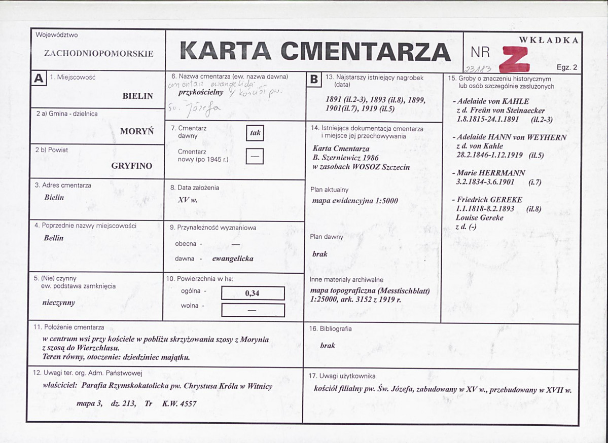 Karta cmentarza, skan nr 1