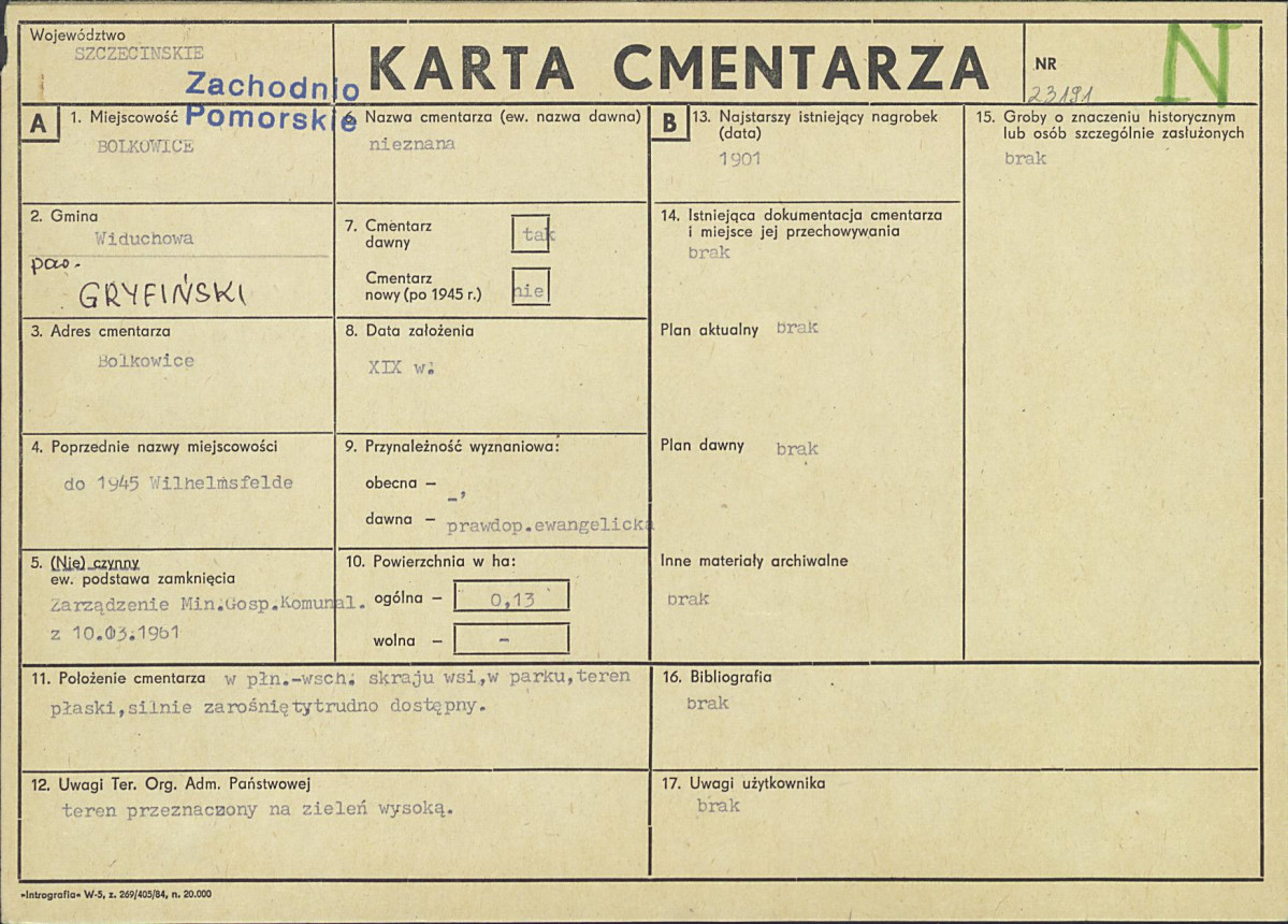 Karta cmentarza, skan nr 1