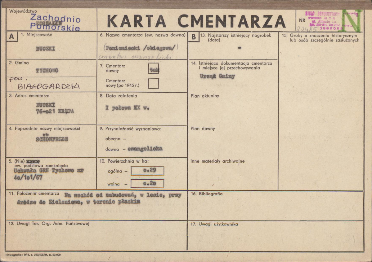 Karta cmentarza, skan nr 1