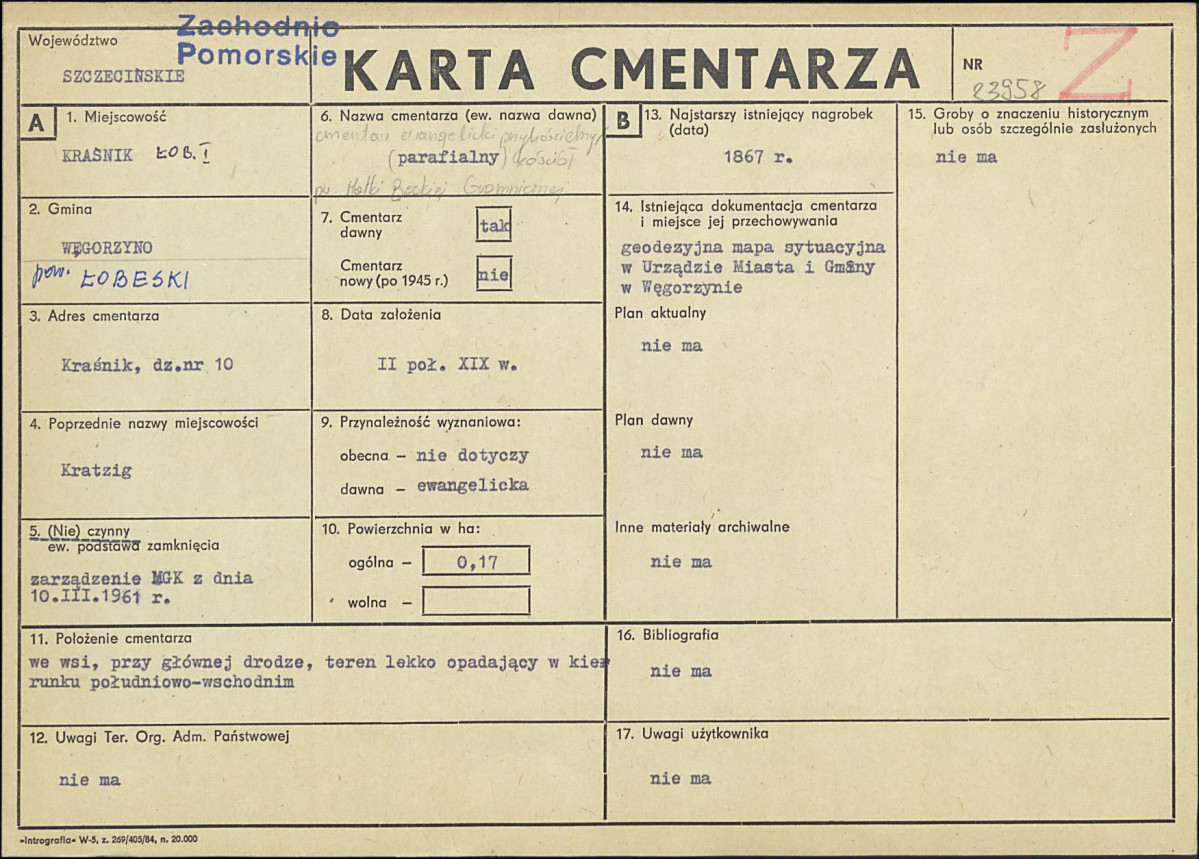 Karta cmentarza, skan nr 1