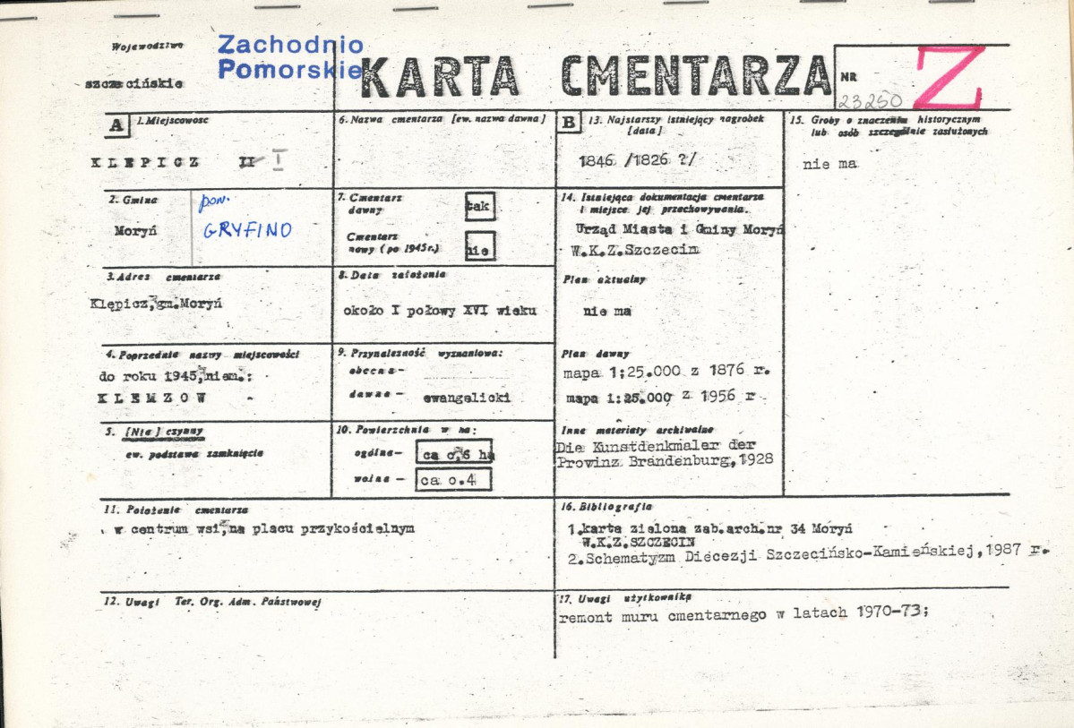 Karta cmentarza, skan nr 1