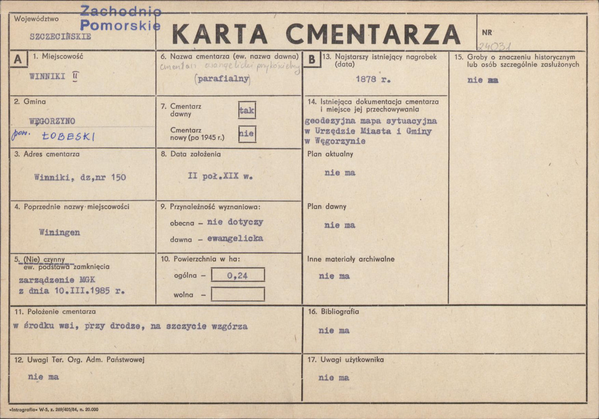Karta cmentarza, skan nr 1
