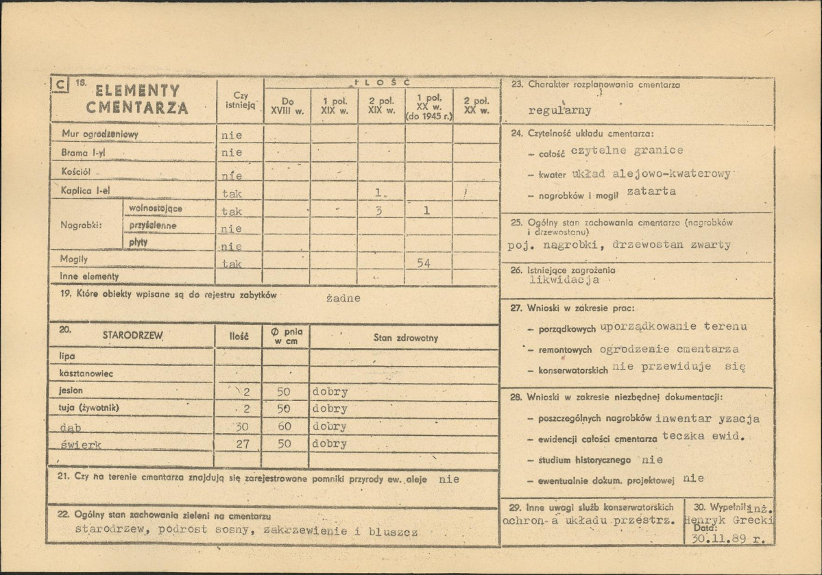 Karta cmentarza, skan nr 2