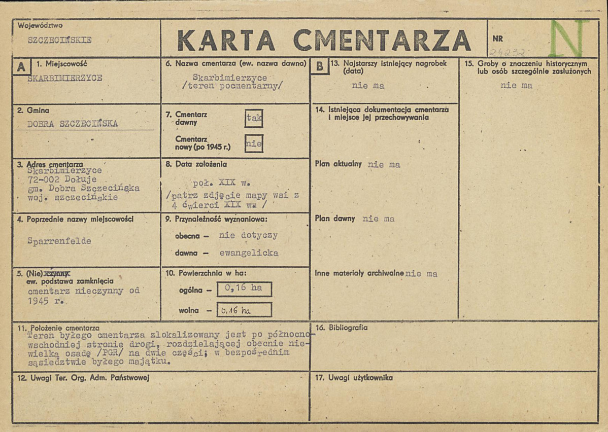Karta cmentarza, skan nr 1