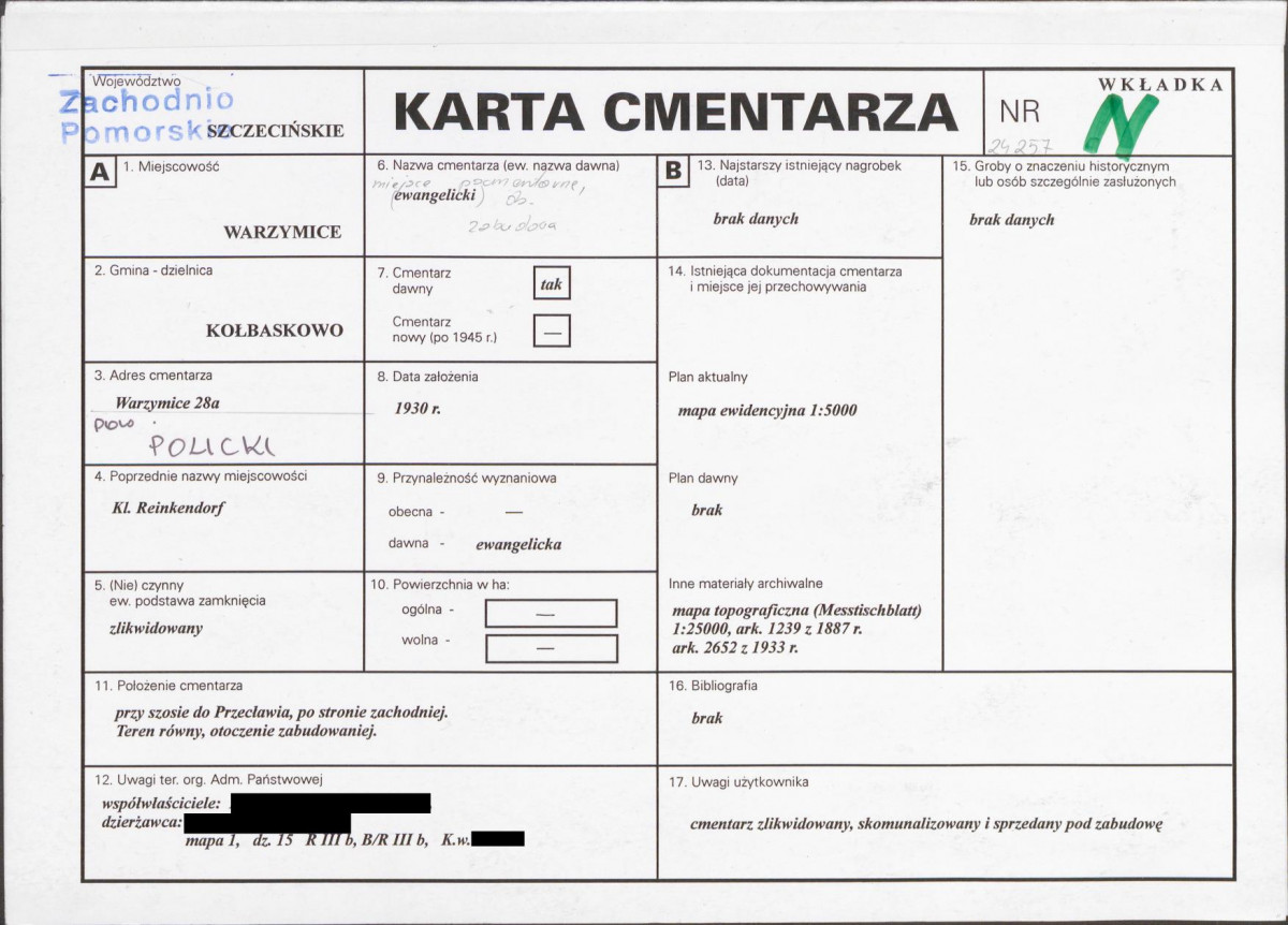 Karta cmentarza, skan nr 1
