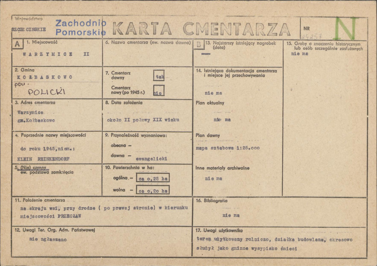 Karta cmentarza, skan nr 1