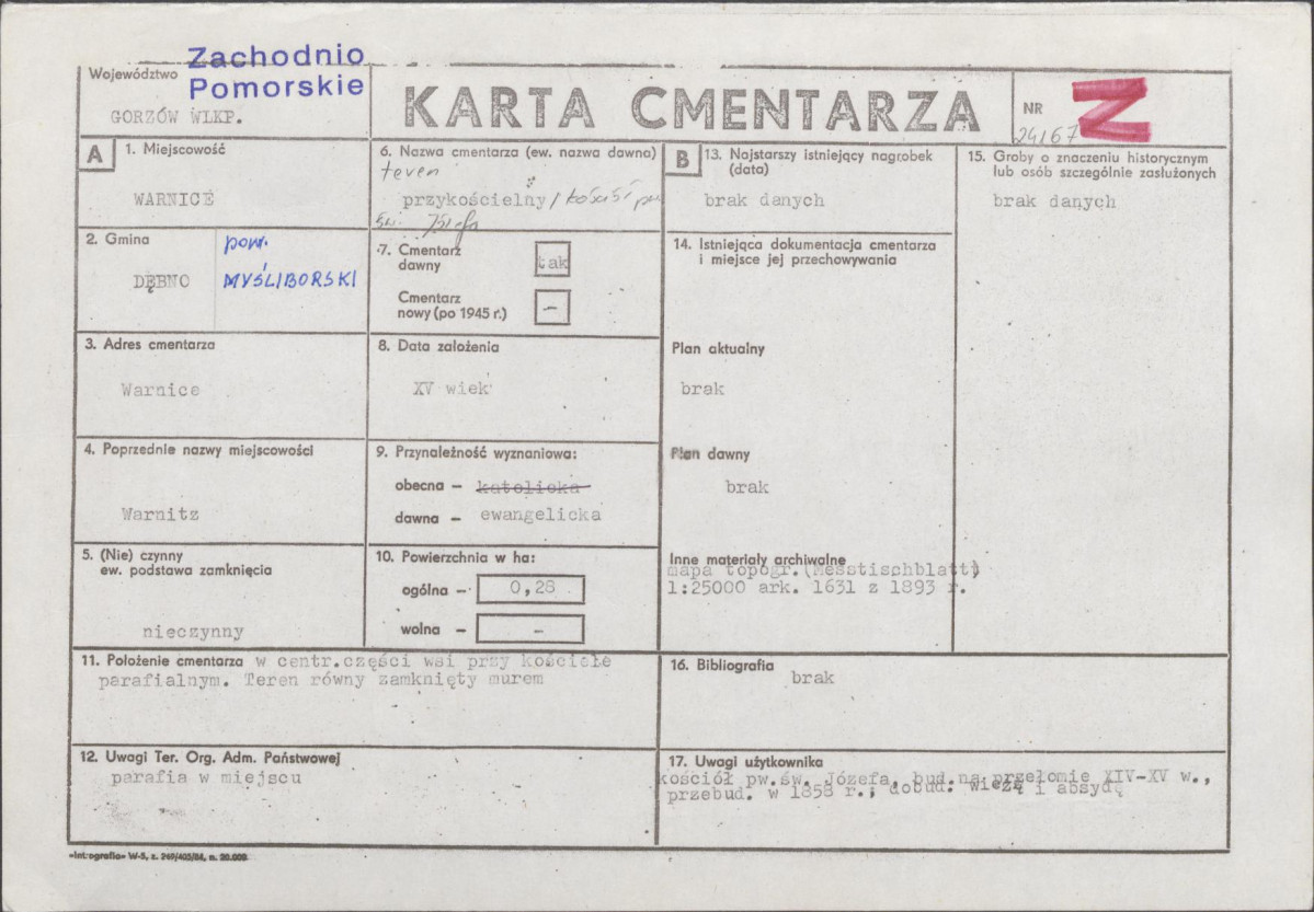 Karta cmentarza, skan nr 1