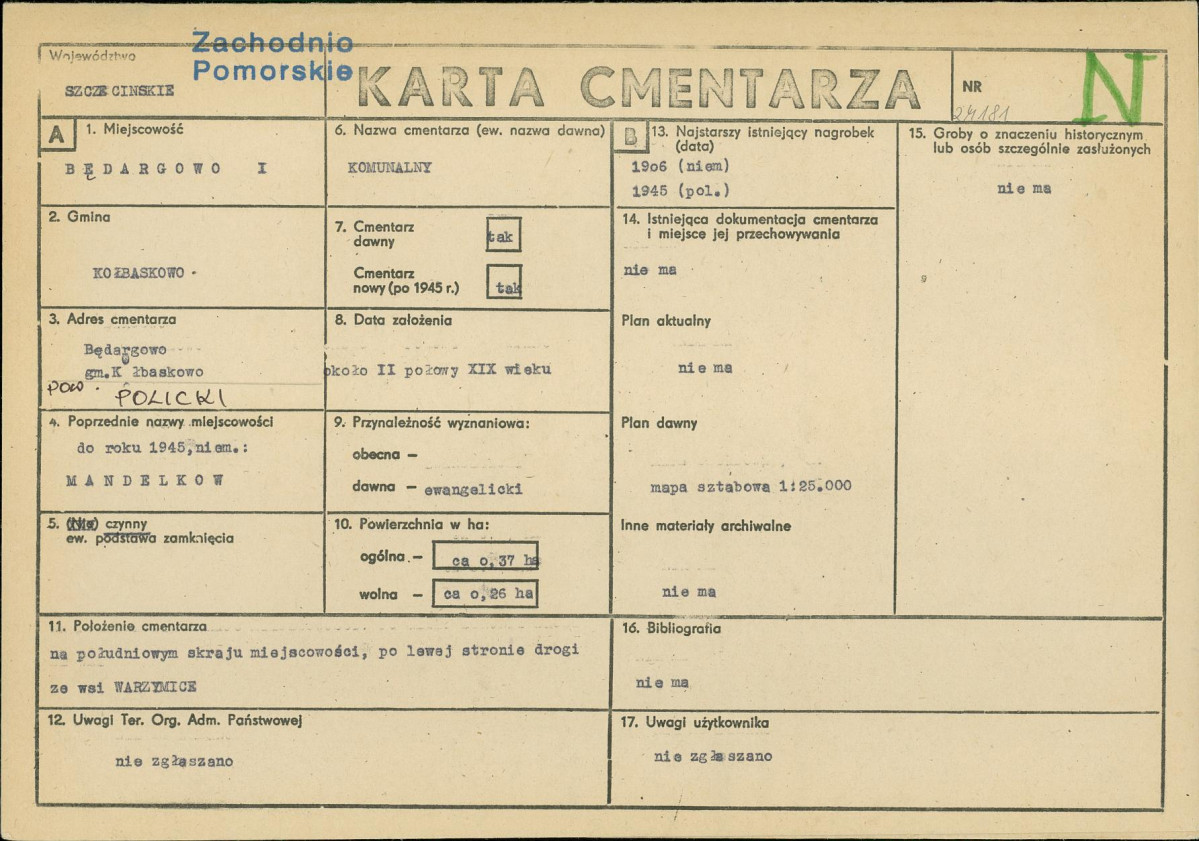 Karta cmentarza, skan nr 1