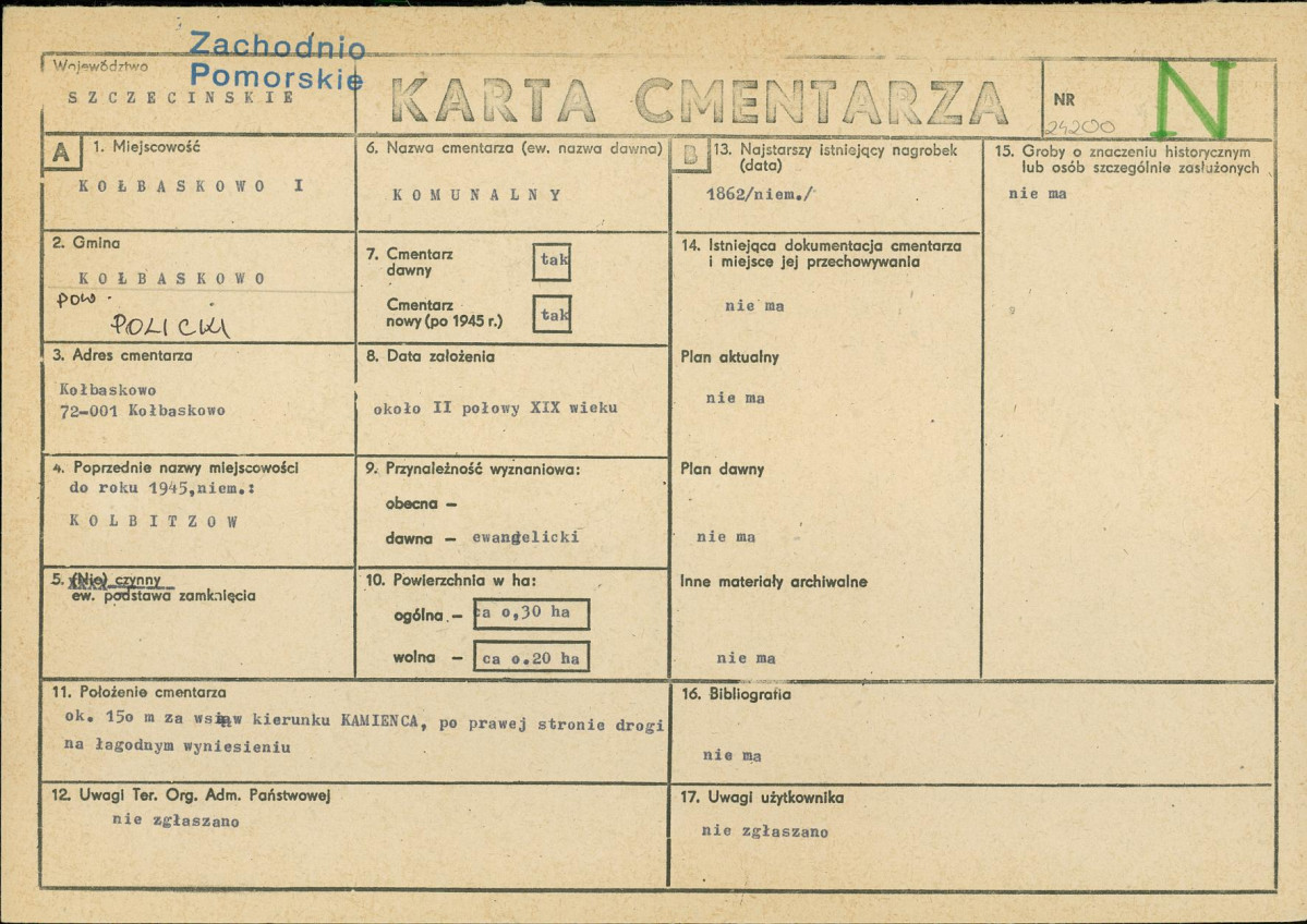 Karta cmentarza, skan nr 1