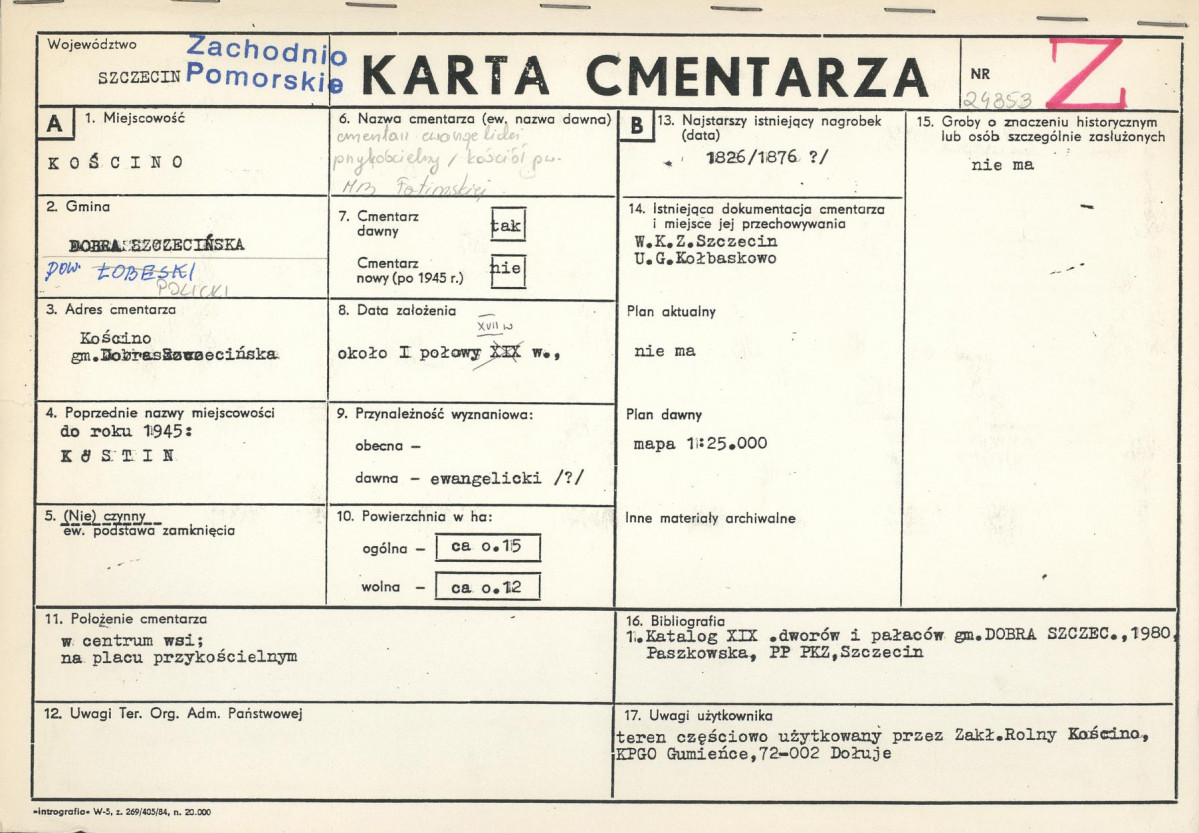 Karta cmentarza, skan nr 1