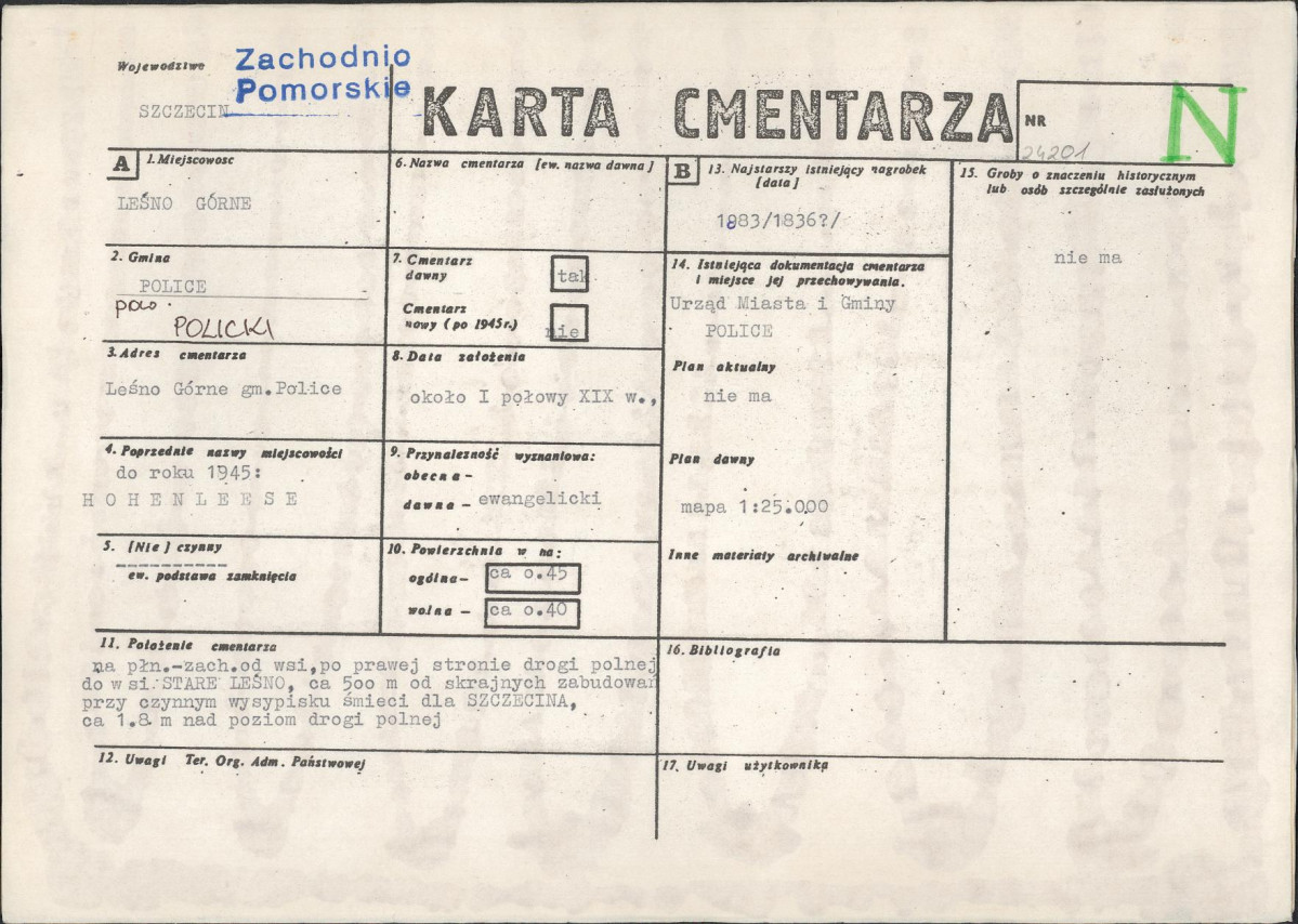 Karta cmentarza, skan nr 1