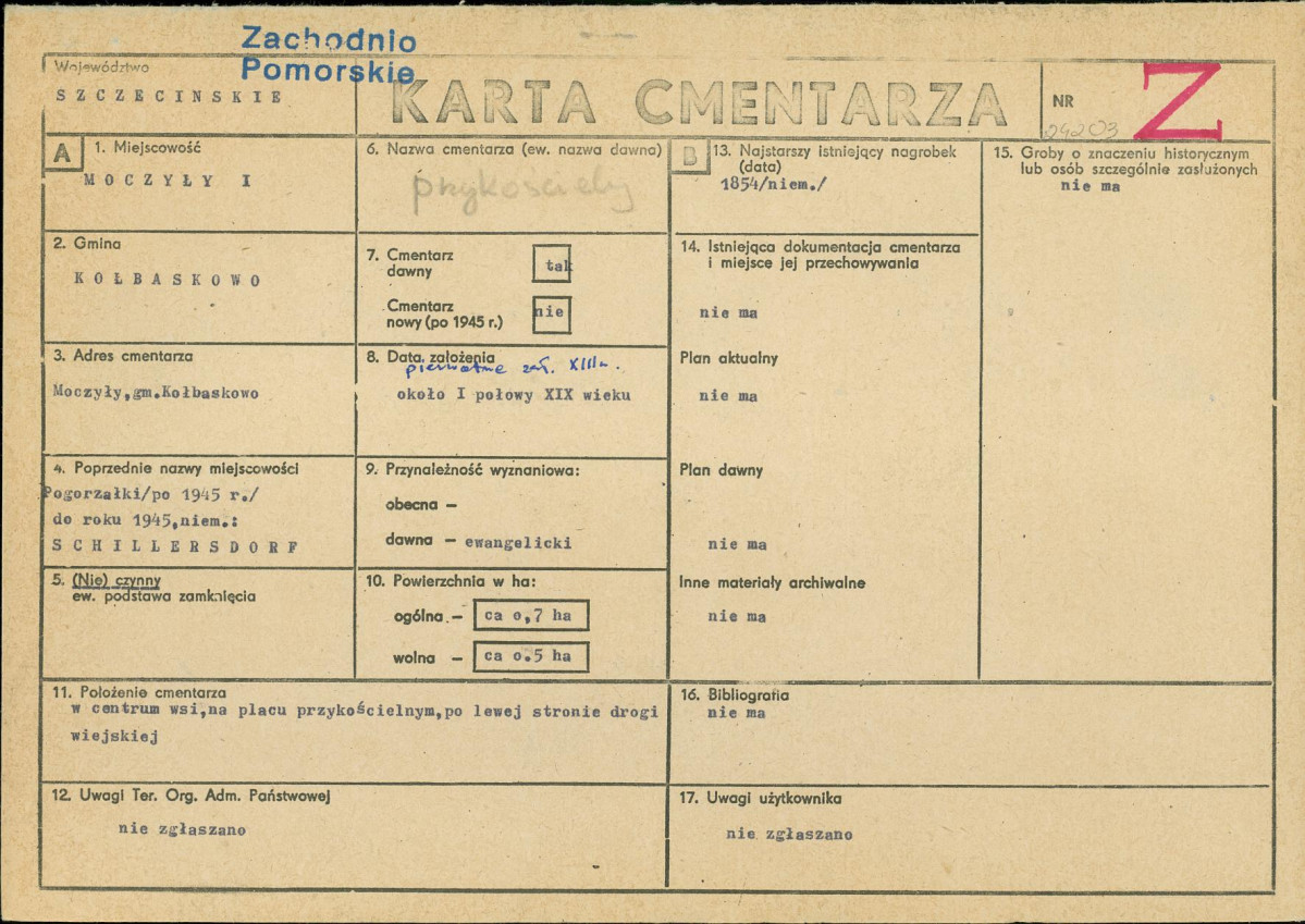 Karta cmentarza, skan nr 1
