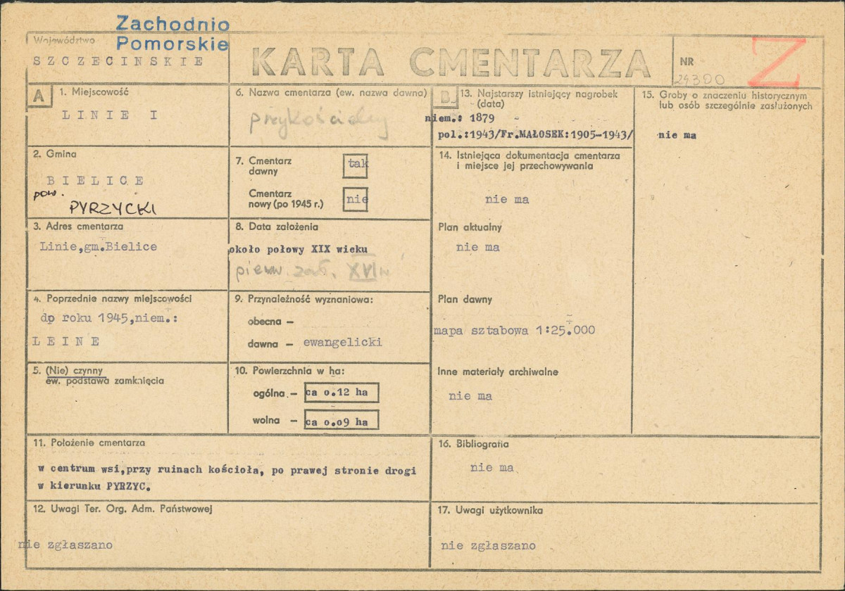 Karta cmentarza, skan nr 1
