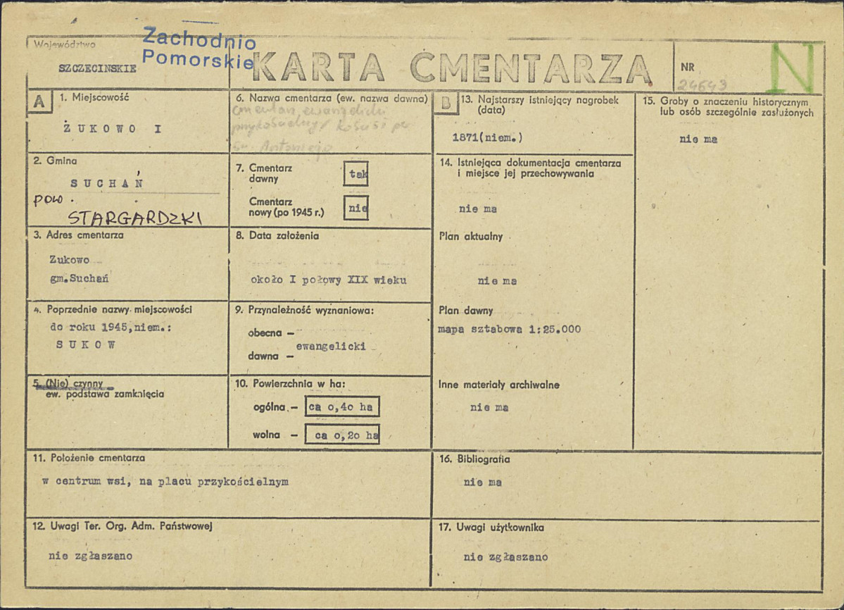 Karta cmentarza, skan nr 1