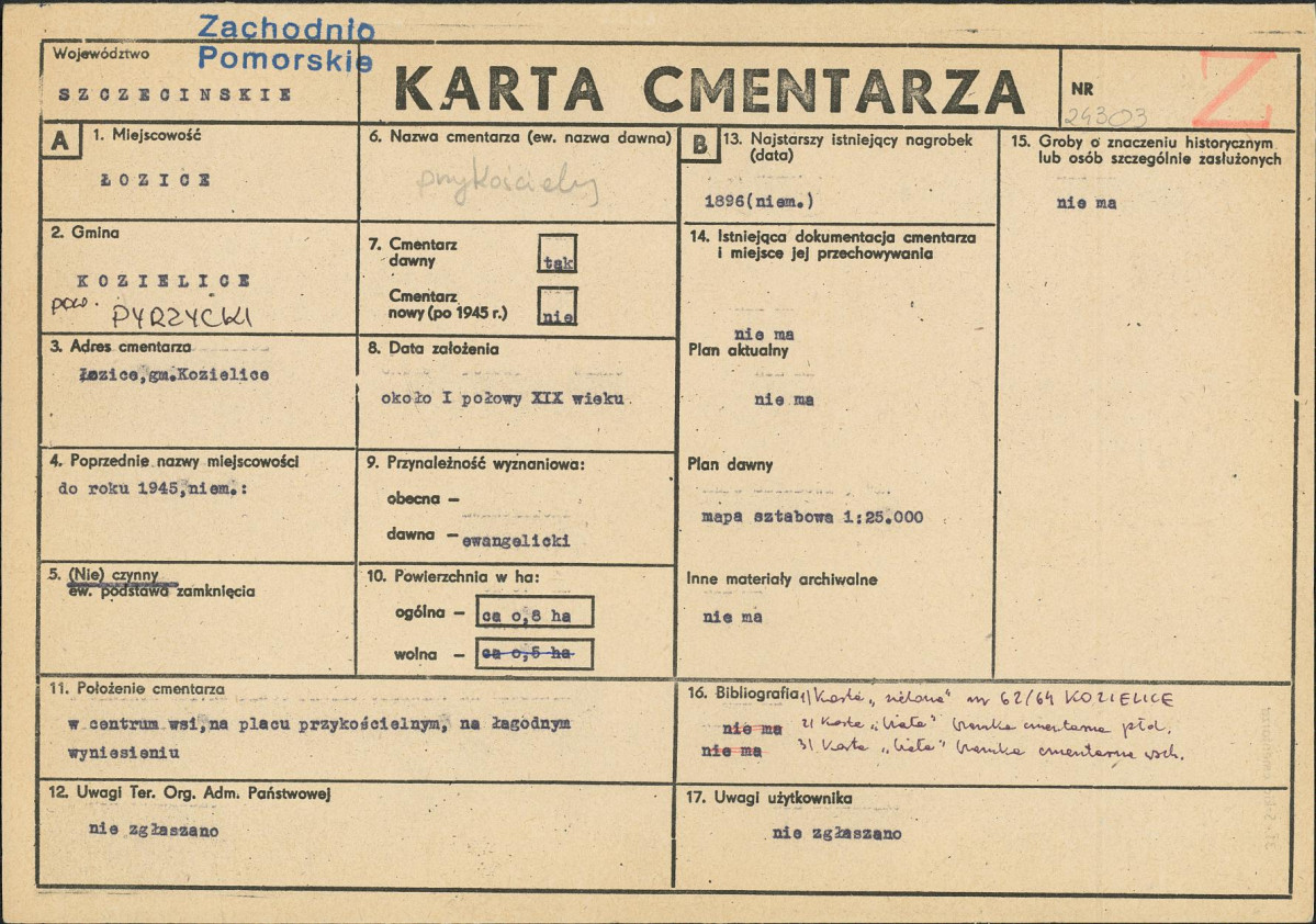 Karta cmentarza, skan nr 1