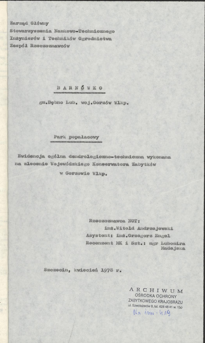 Ewidencja parkowa, skan nr 4