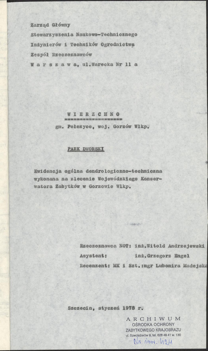 Ewidencja parkowa, skan nr 4