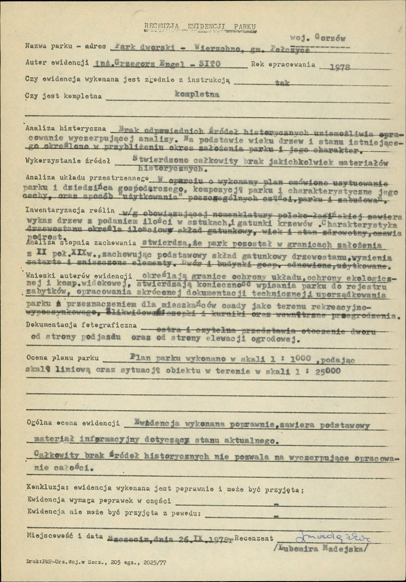 Ewidencja parkowa, skan nr 14