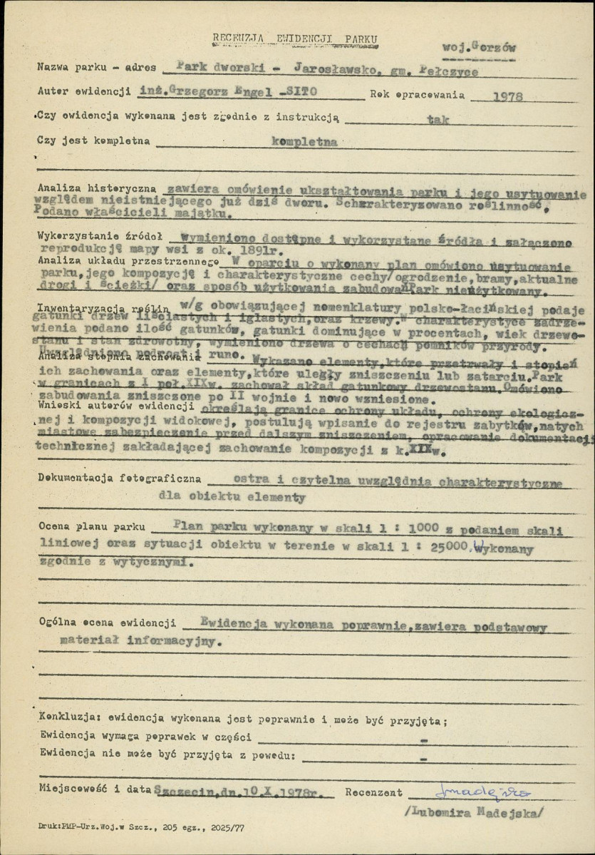 EP - Ewidencja parkowa, skan nr 19