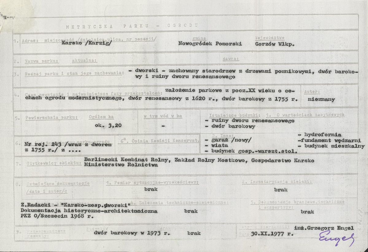 Ewidencja parkowa, skan nr 5