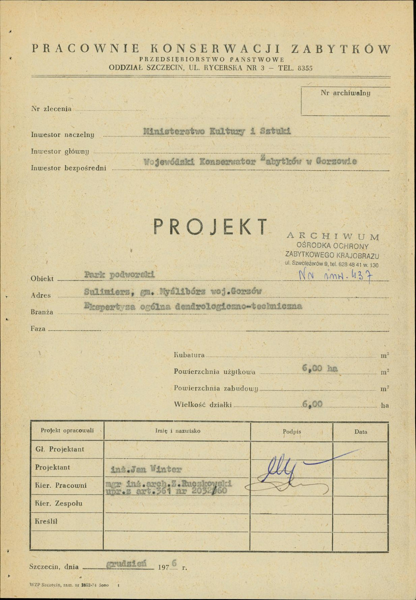 Ewidencja parkowa, skan nr 3