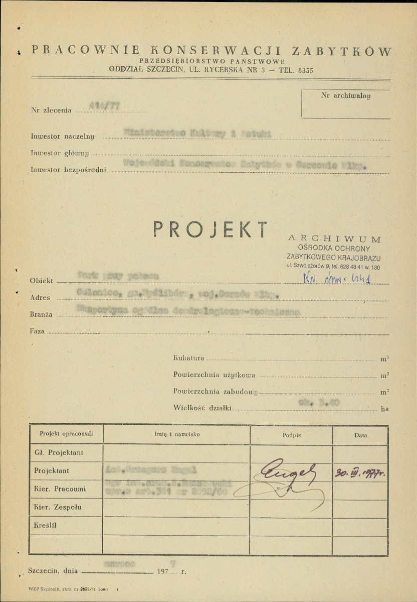 Ewidencja parkowa, skan nr 3