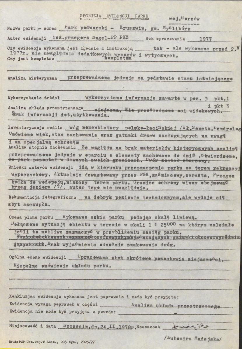 Ewidencja parkowa, skan nr 3