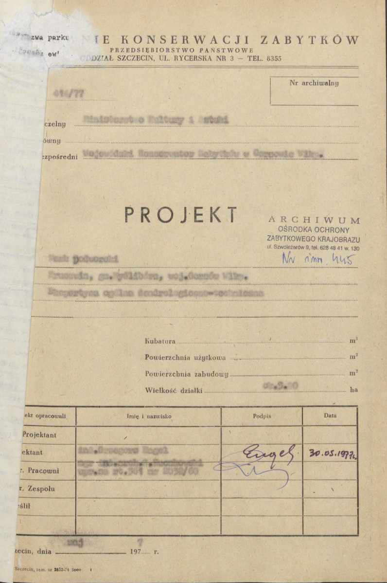 Ewidencja parkowa, skan nr 4