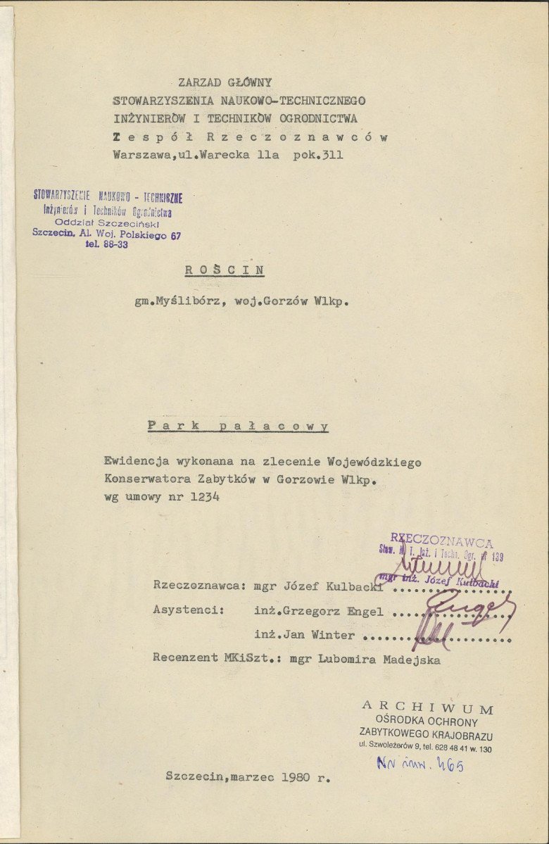 Ewidencja parkowa, skan nr 4