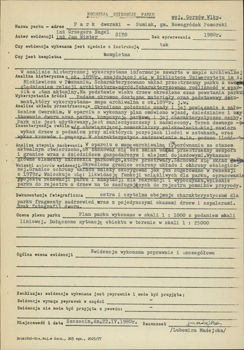 Ewidencja parkowa, skan nr 19
