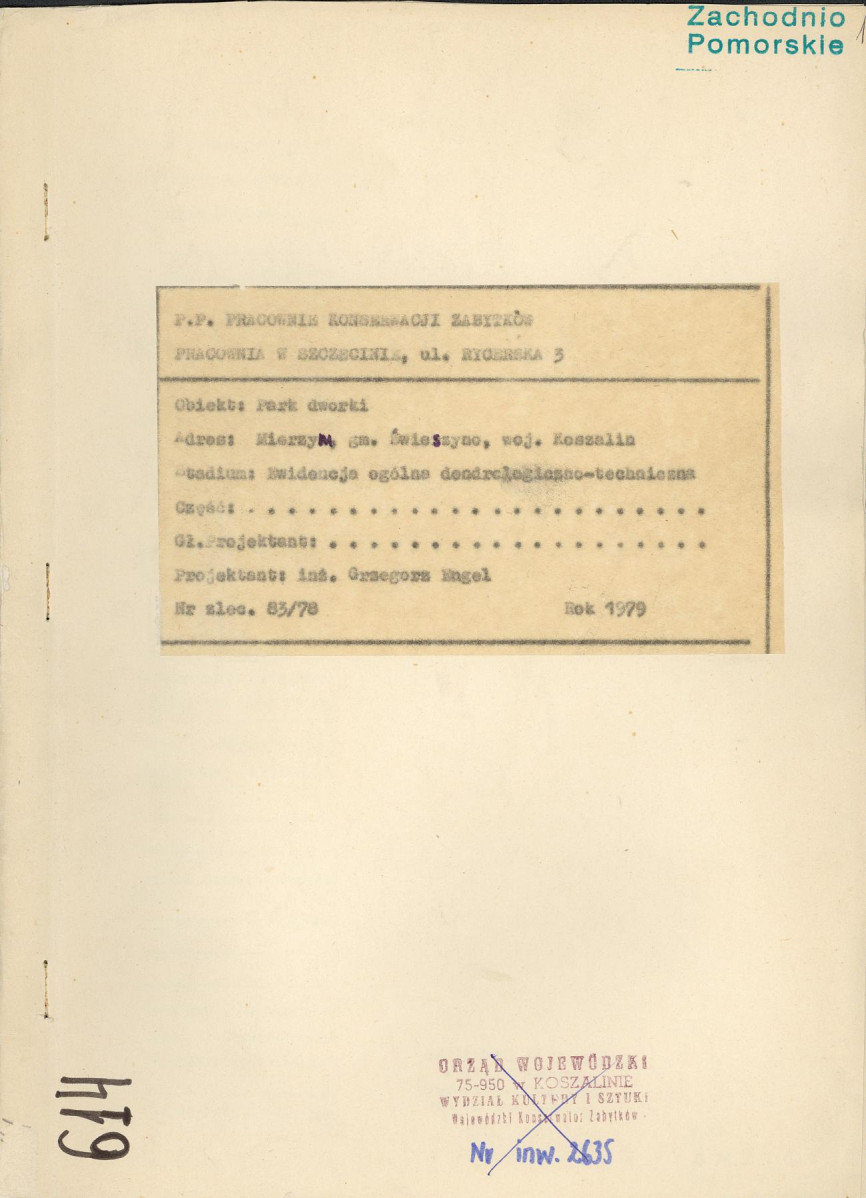 Ewidencja parkowa, skan nr 1