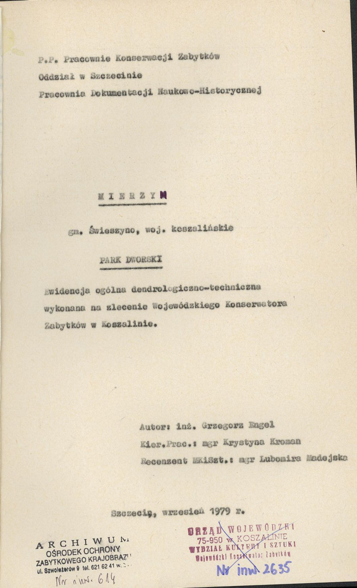 Ewidencja parkowa, skan nr 4
