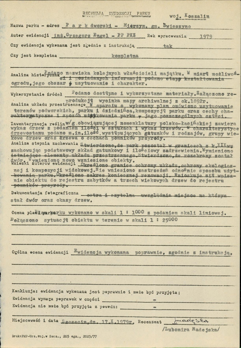 Ewidencja parkowa, skan nr 16