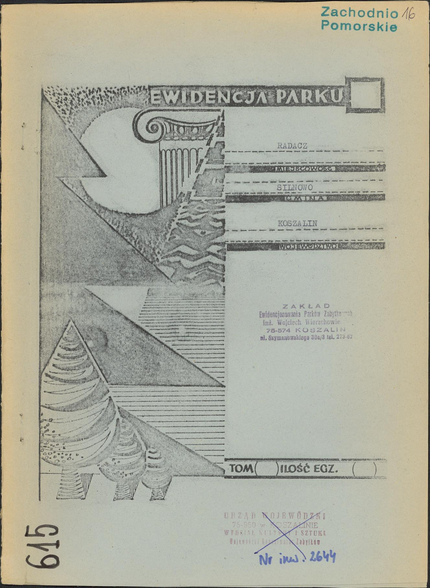 EP - Ewidencja parkowa, skan nr 1