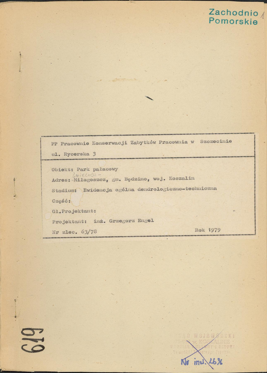 EP - Ewidencja parkowa, skan nr 1