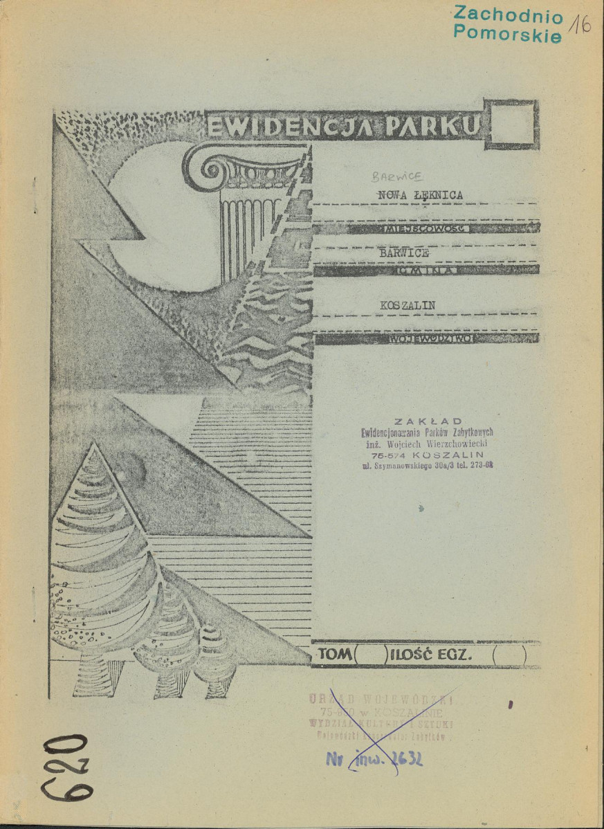EP - Ewidencja parkowa, skan nr 1