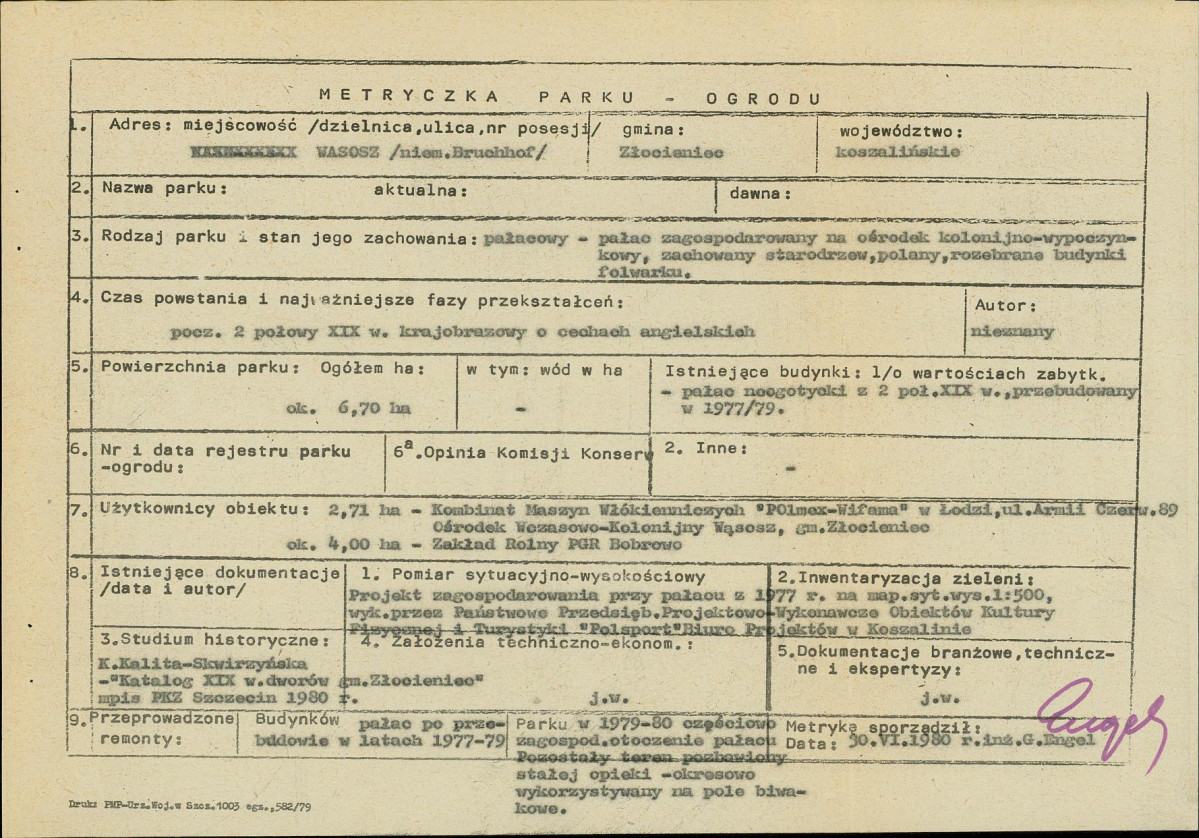 EP - Ewidencja parkowa, skan nr 6