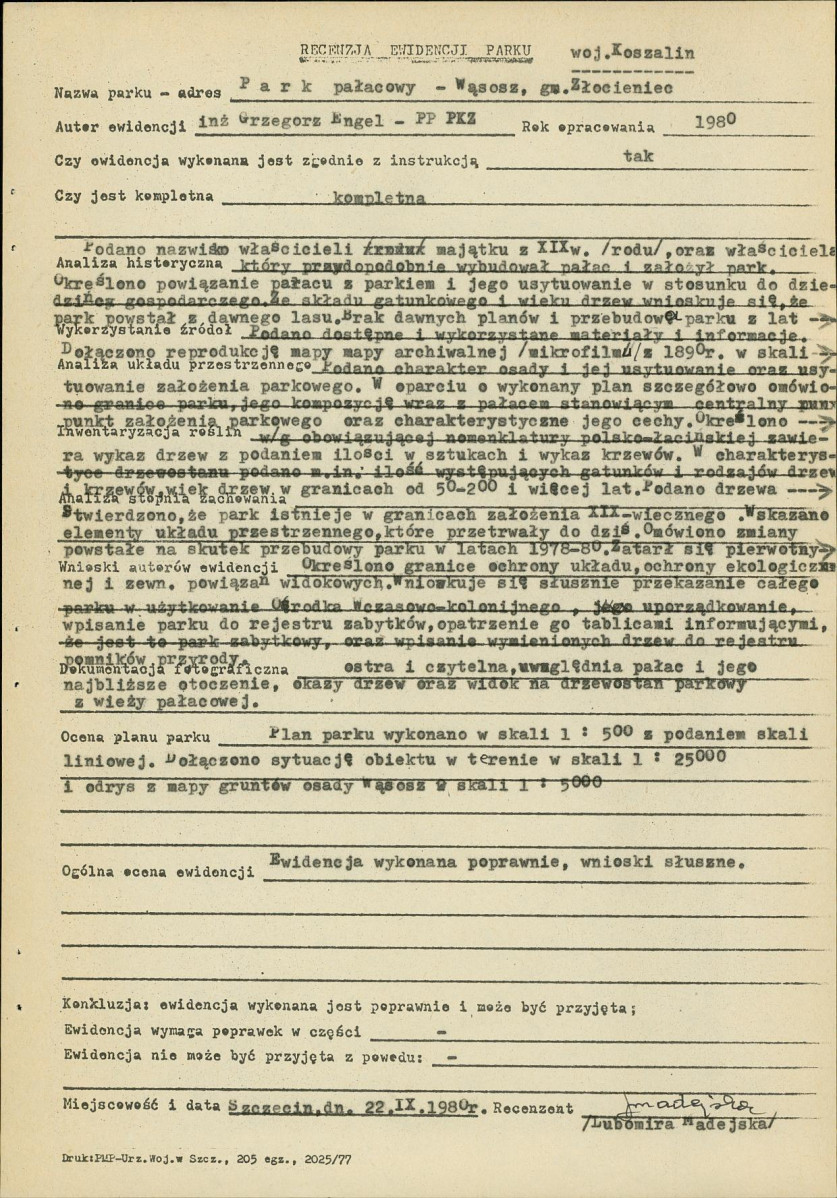 EP - Ewidencja parkowa, skan nr 16