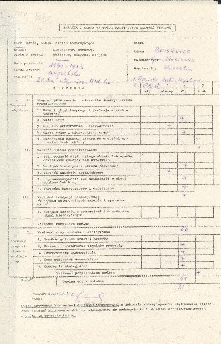 Ewidencja parkowa, skan nr 3