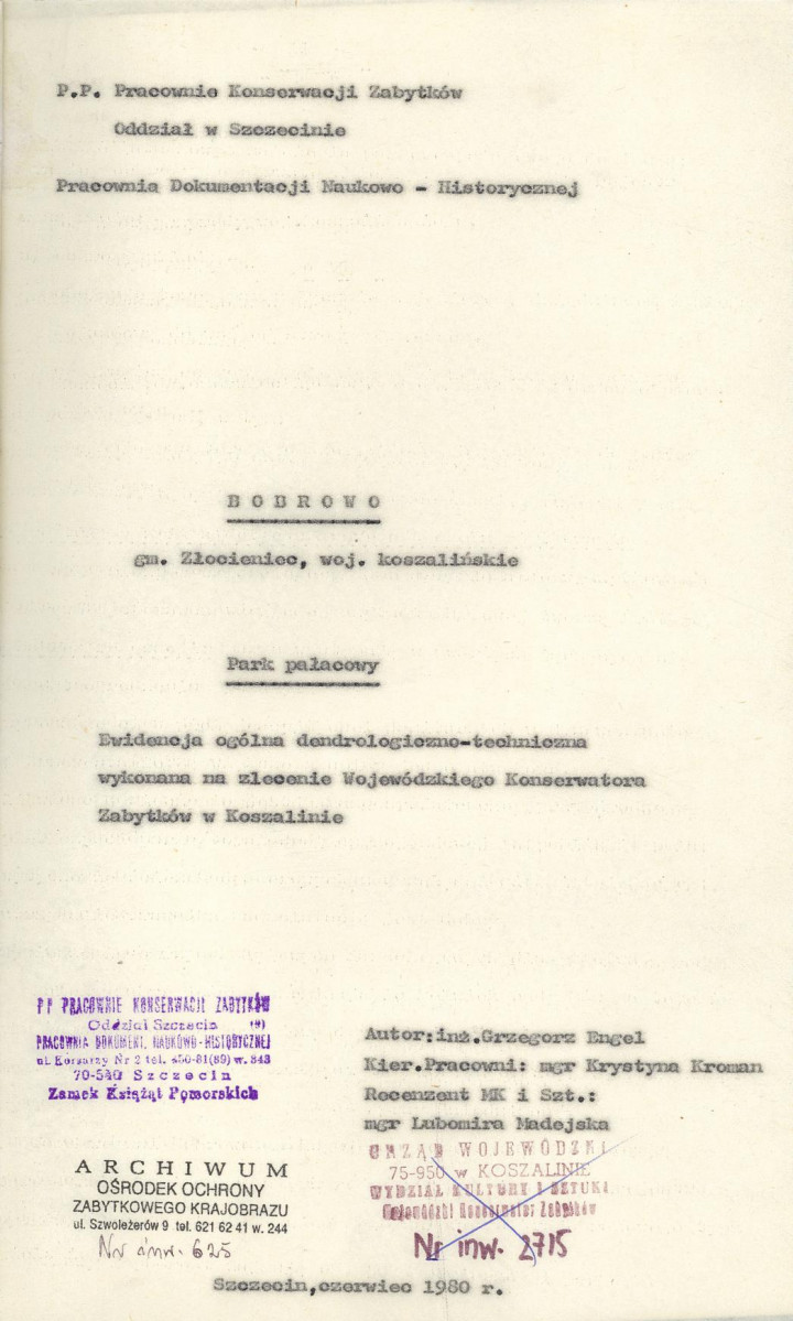 Ewidencja parkowa, skan nr 4